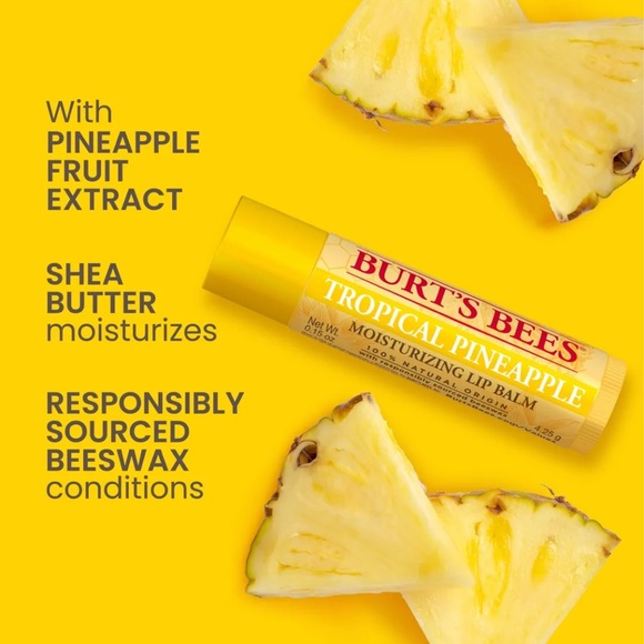 Burt's Bees Lip Balm β Tropical Retreat 4 Pack Set - Picture 11 of 16